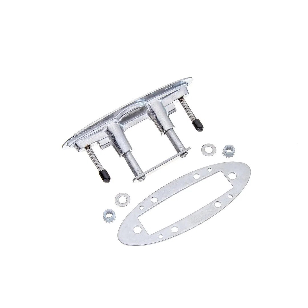 66516-7 – ATTWOOD MARI Rope Cleat, For Mooring And Anchoring Applications Pull-Up 6 Inch Length Silver Stainless Stee...